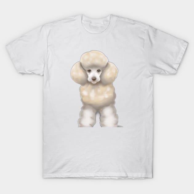 Cute Poodle Drawing T-Shirt by Play Zoo